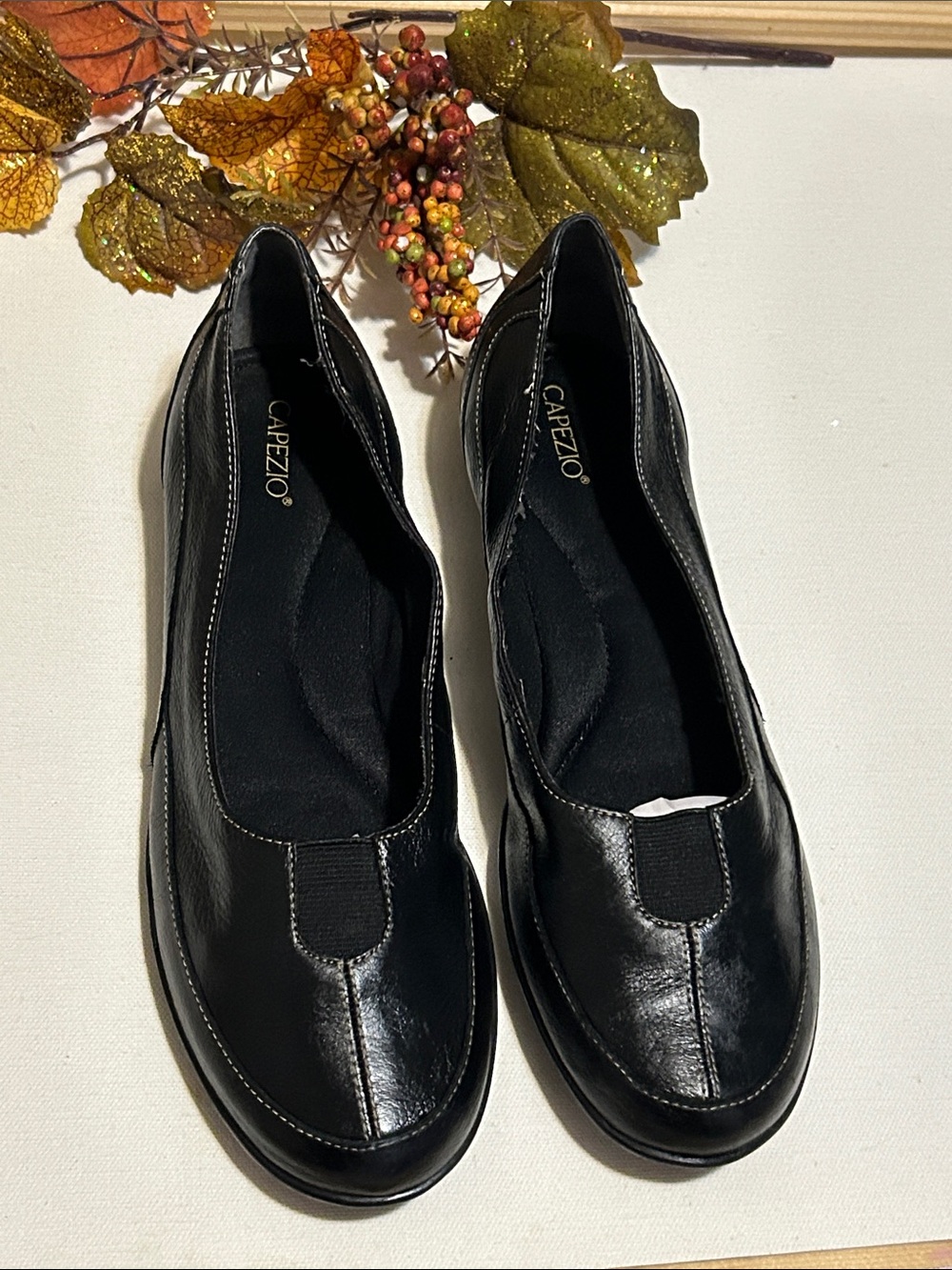 Capezio Women's Black Slip-On Ballet Flats